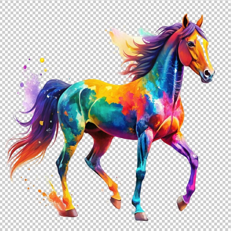 PSD plantas de acuarela flores de elemento dorado plumas de caballo hojas tropicales
