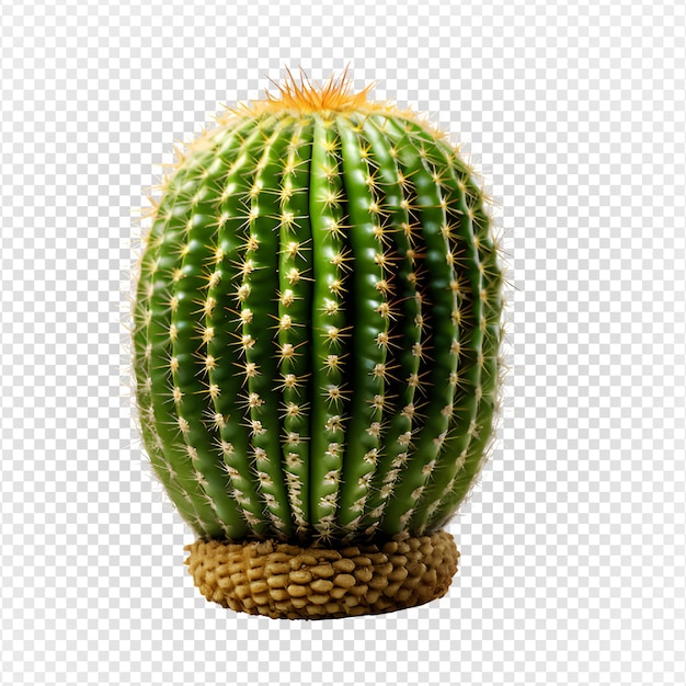 PSD plante de cactus isolée sur un fond transparent mini cactus png génératif ai