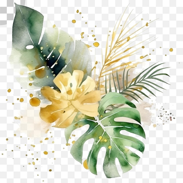 PSD plante de feuilles de plantes tropicales