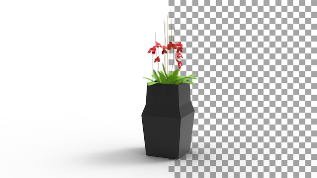 Plante HIMALAYAMIX avec rendu 3d de l'ombre