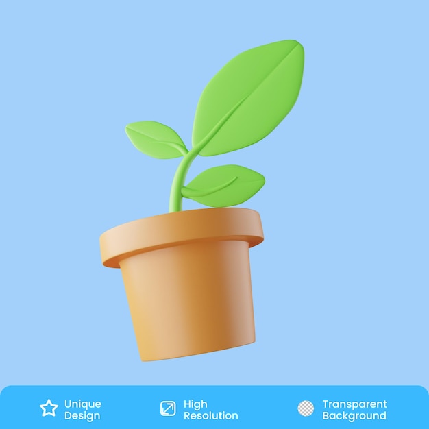 Plante Illustration 3d