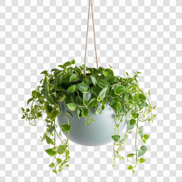 Plante De Pothos Verdoyante Dans Le Pot Suspendu Clipart