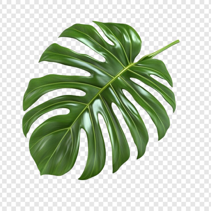 PSD plante tropicale à feuilles de monstera vert luxuriant