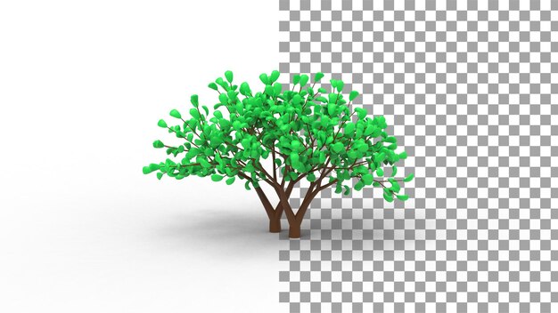 PSD plantes jed avec rendu 3d de l'ombre