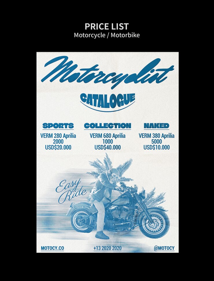 PSD plantilla de aventura en motocicleta