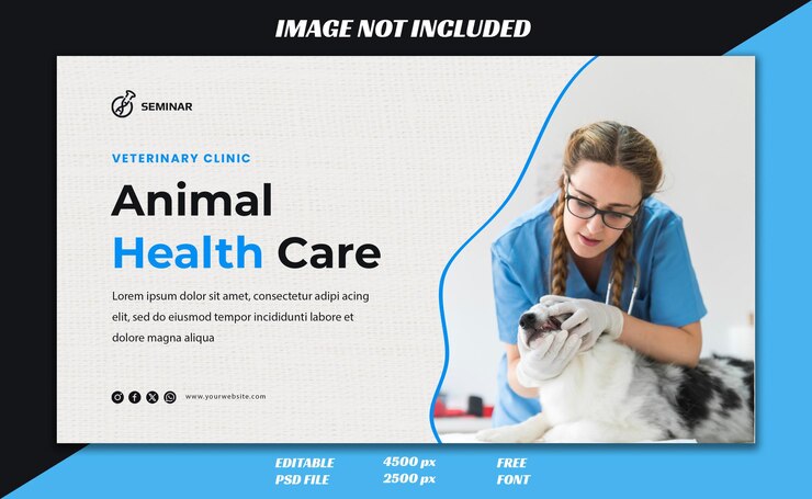 PSD plantilla de banner de atención médica para las redes sociales