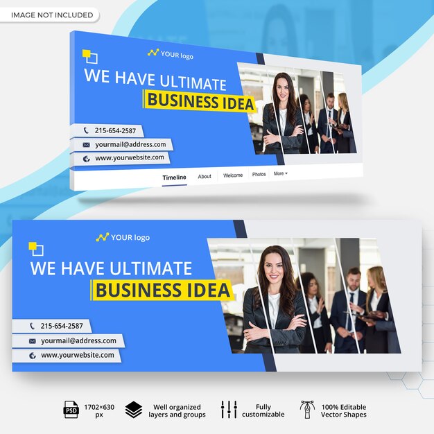 Plantilla de banner corporativo