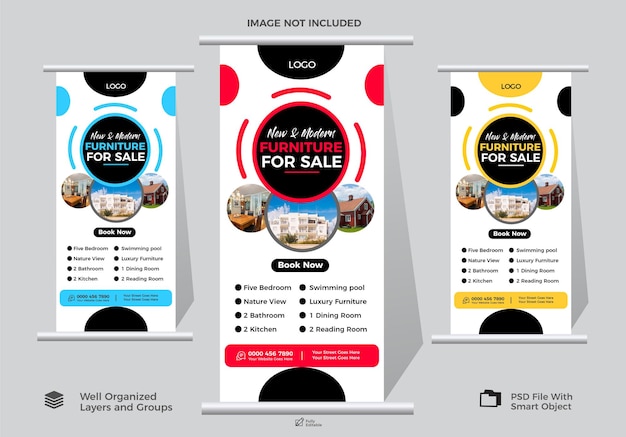 Plantilla de banner de Instagram y Facebook de propiedad inmobiliaria PSD Gratis