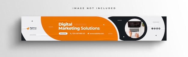 Plantilla de banner de linkedin corporativo de marketing digital