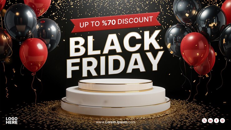 plantilla de banner de ofertas del viernes negro