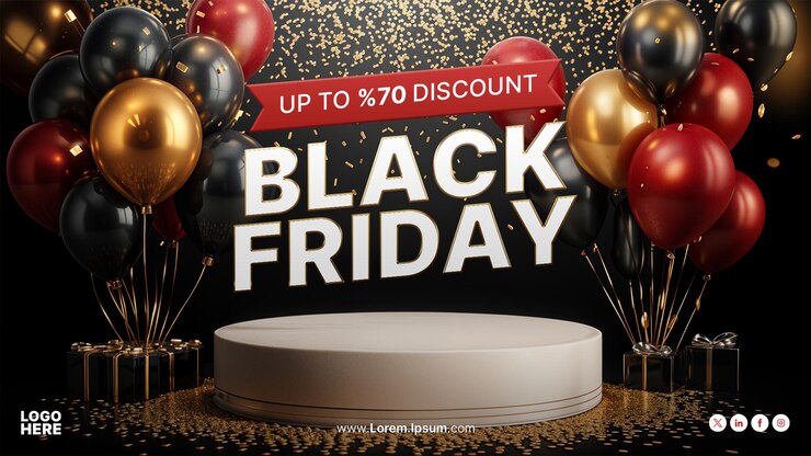 plantilla de banner de ofertas del viernes negro