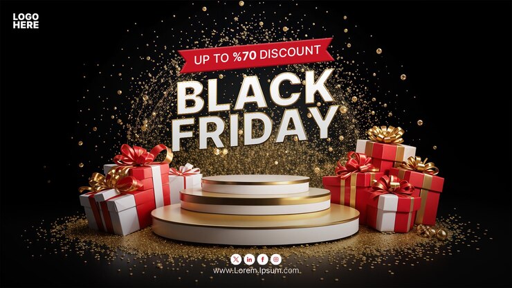 plantilla de banner de ofertas del viernes negro