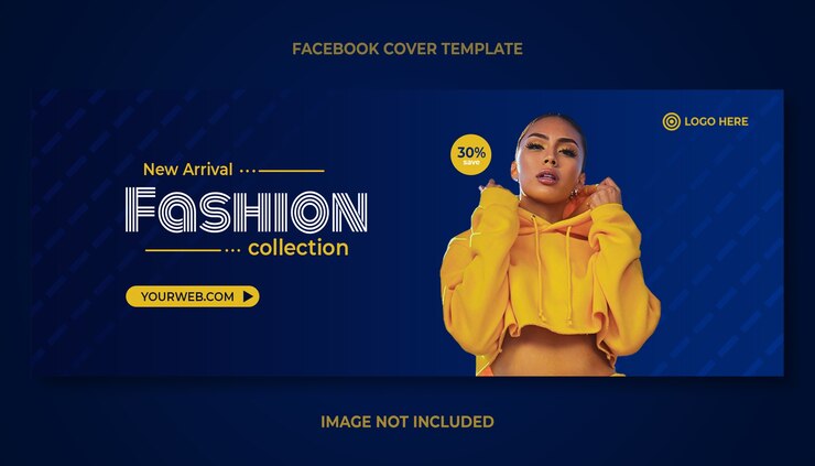 PSD plantilla de banner de portada de facebook de colección de moda de nueva llegada