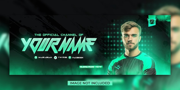 plantilla de banner de portada de Facebook para juegos de eSport