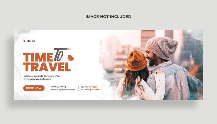 PSD plantilla de banner de portada de facebook y redes sociales de agencia de viajes psd premium