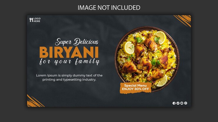 plantilla de banner de publicación de pizza en las redes sociales de Instagram