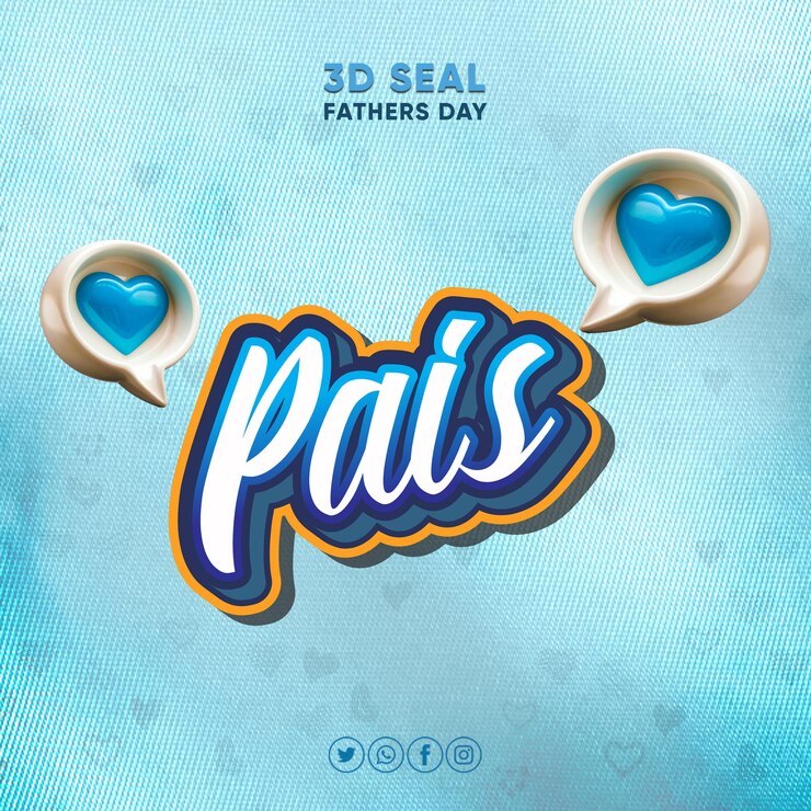 PSD plantilla de banner de publicación en las redes sociales para la campaña del día del padre