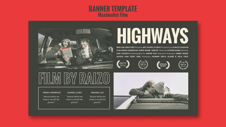 Plantilla de banner publicitario de agencia en funciones