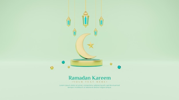 Plantilla de banner de Ramadán