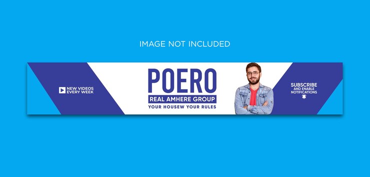 PSD plantilla de banner de redes sociales de encabezado de linkedin con diseño de arte de portada de canal de youtube psd premium