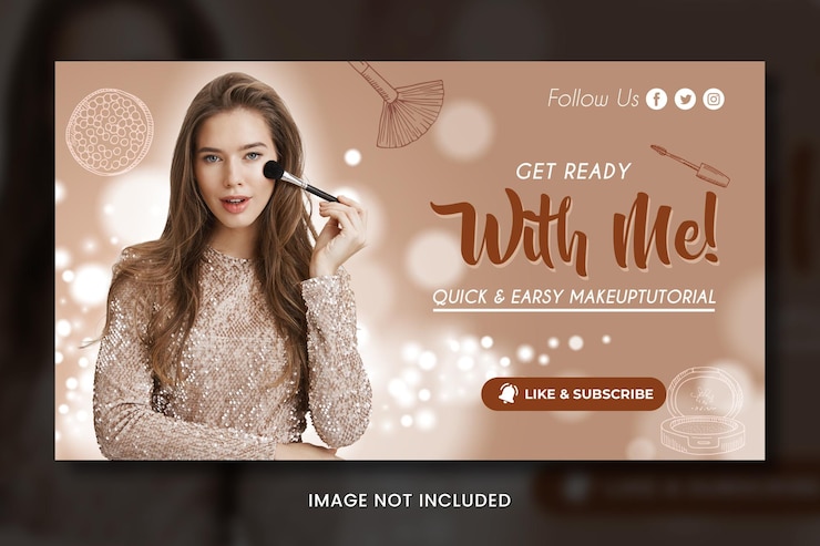 PSD plantilla de banner de salón de belleza