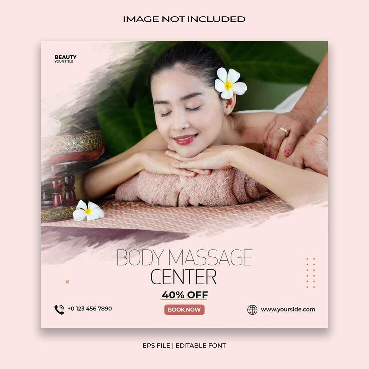 PSD plantilla de banner para terapia de spa