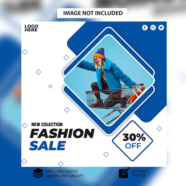plantilla de banner de venta de PSD