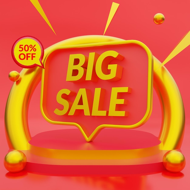Plantilla de banner web de gran venta moderna