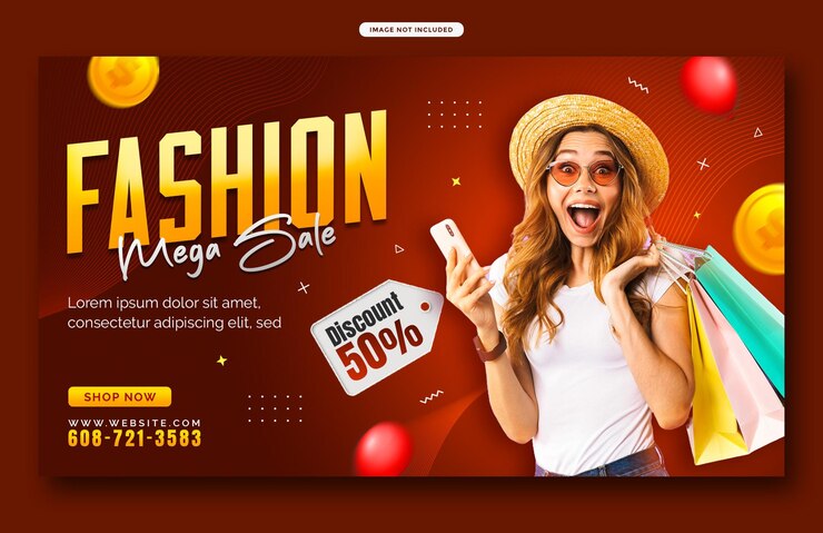 PSD plantilla de banner web de ventas promocionales plantilla de publicación de portada de facebook