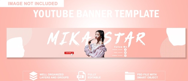 plantilla de banner de youtube