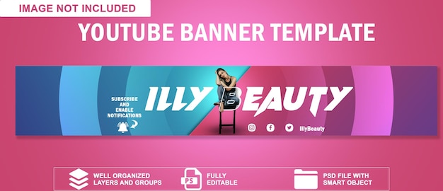 plantilla de banner de youtube