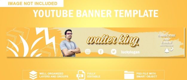 plantilla de banner de youtube