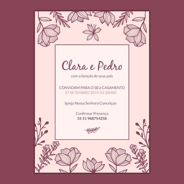 Plantilla de boda
