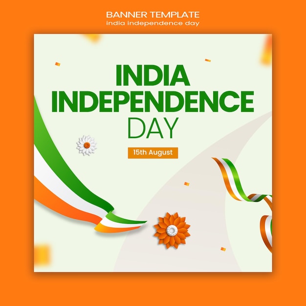 plantilla de celebración del día de la independencia de la India