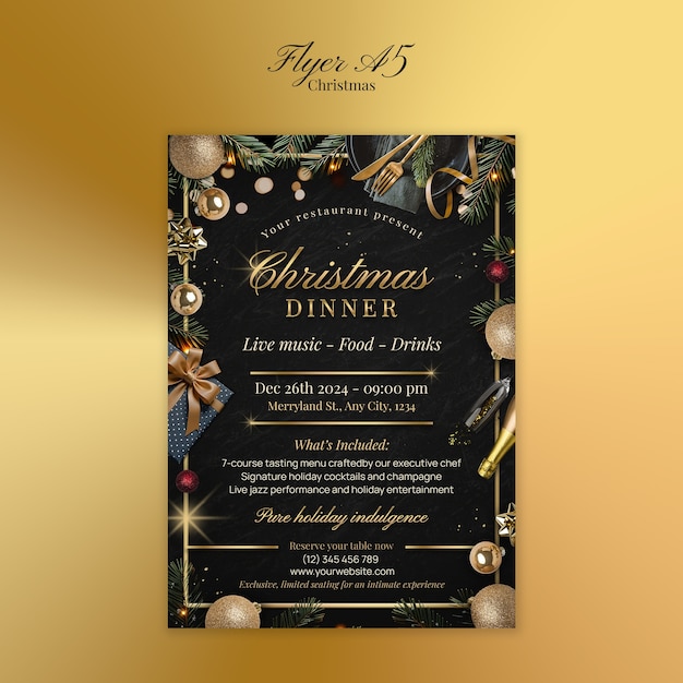 plantilla de celebración de Navidad