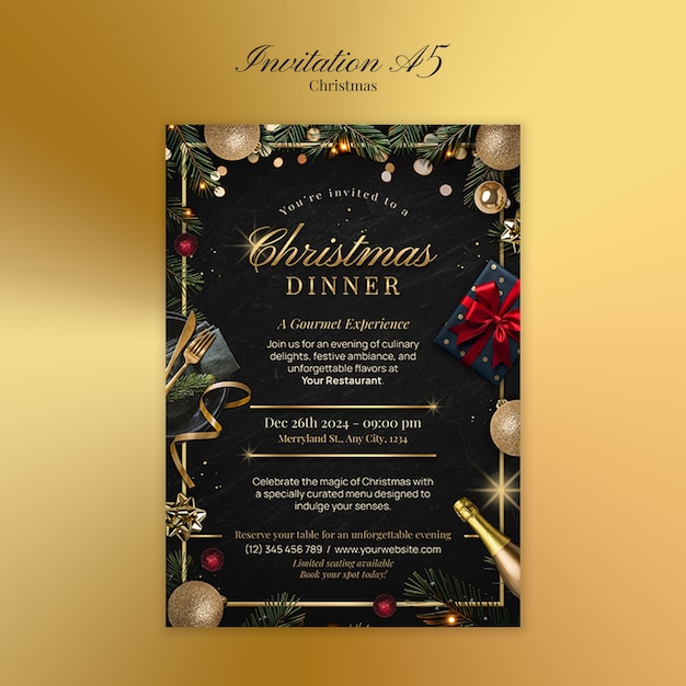 plantilla de celebración de Navidad