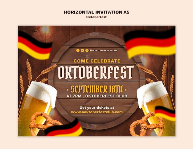 plantilla de celebración del Oktoberfest