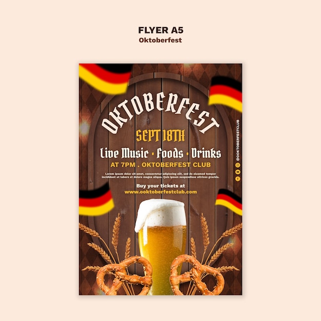 plantilla de celebración del Oktoberfest