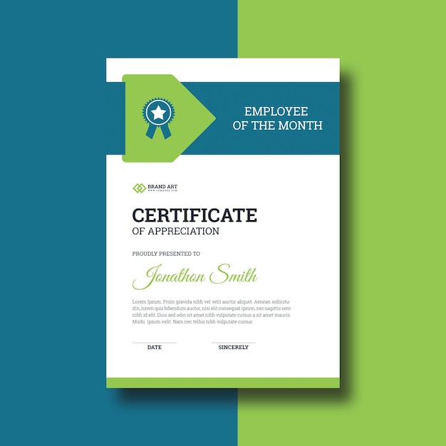 Plantilla de certificado