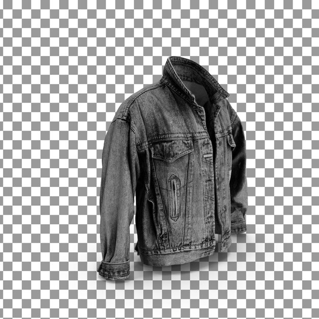 Plantilla de chaqueta PSD 3D sobre fondo aislado y transparente