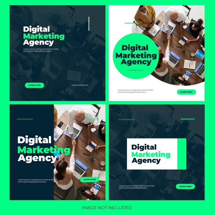 PSD plantilla de conjunto de publicaciones de instagram para empresas