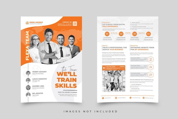 Plantilla corporativa de flyer de negocios
