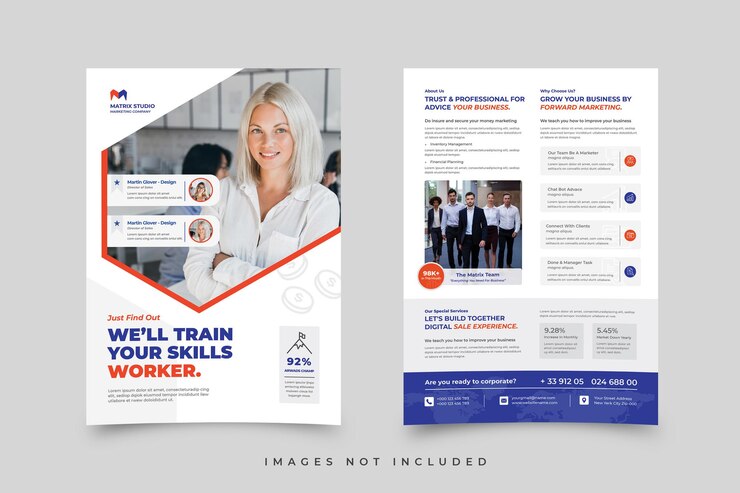 PSD plantilla corporativa de flyer de negocios