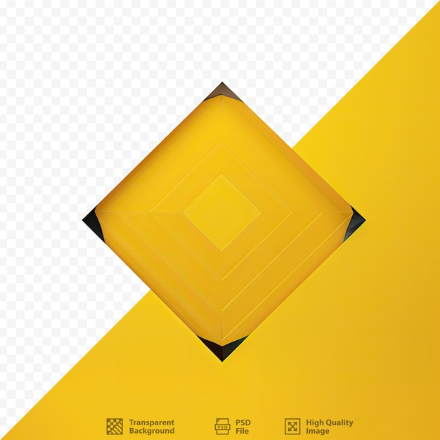 PSD plantilla de cubierta geométrica de rombo amarillo utilizada para el borde de banner de papel tapiz de textura de fondo de tarjeta de impresión