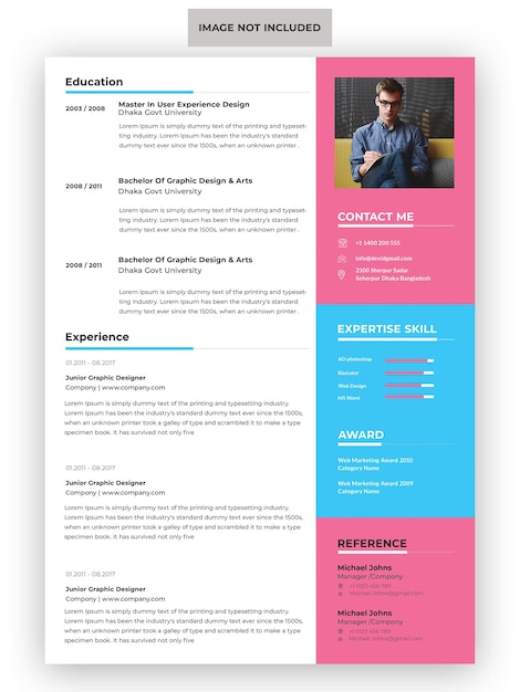 Plantilla de curriculum vitae profesional