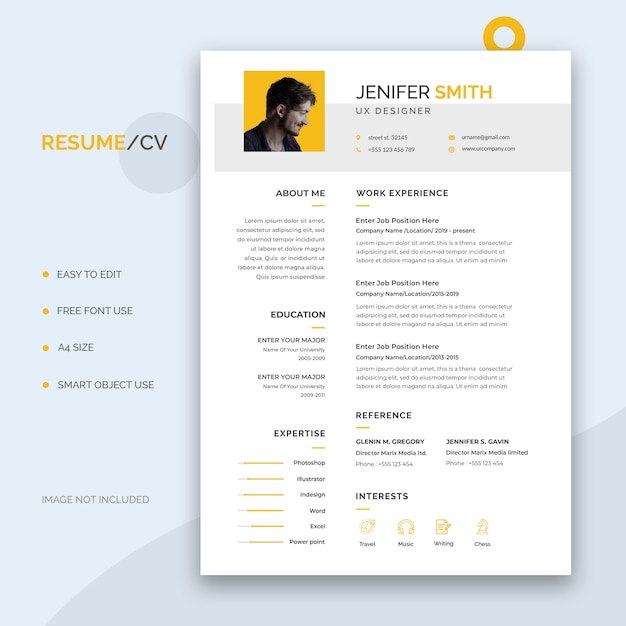 Plantilla del curriculum vitae