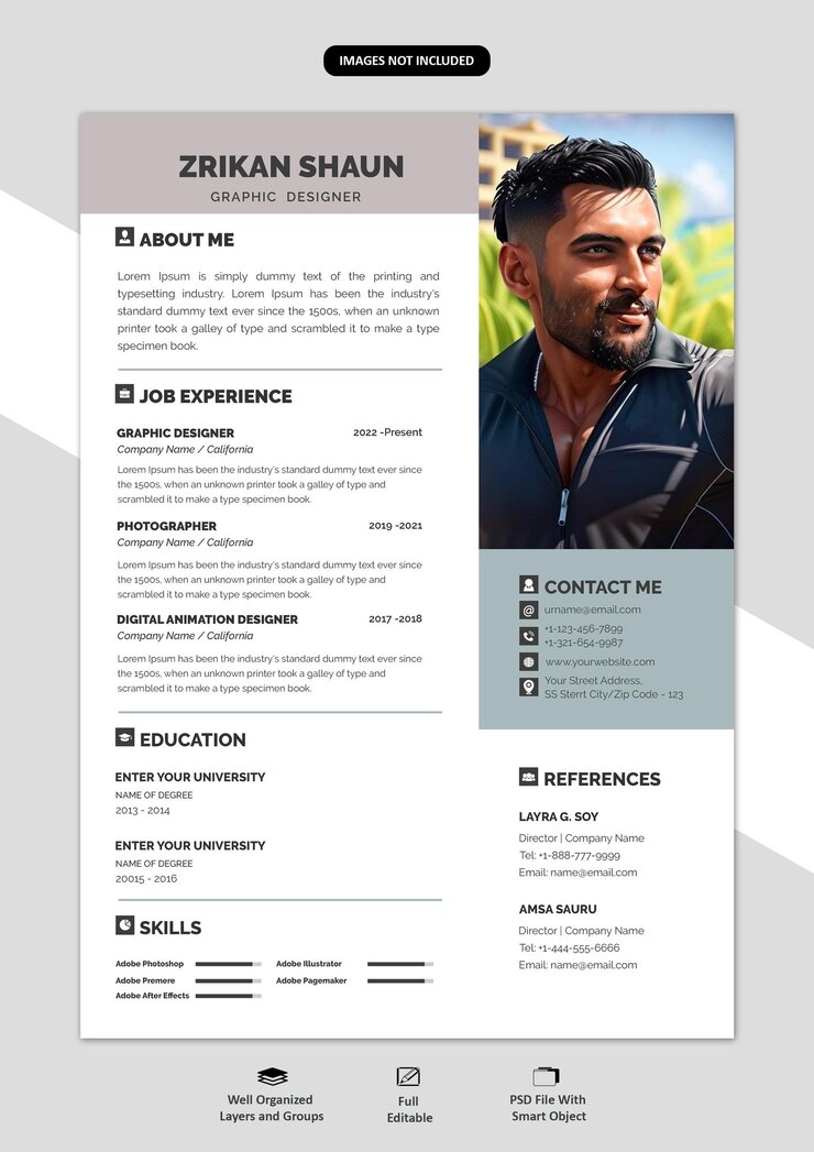plantilla del curriculum vitae