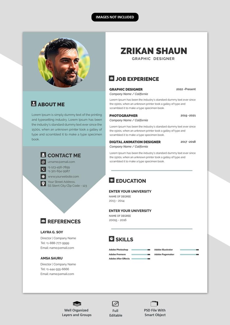 plantilla del curriculum vitae