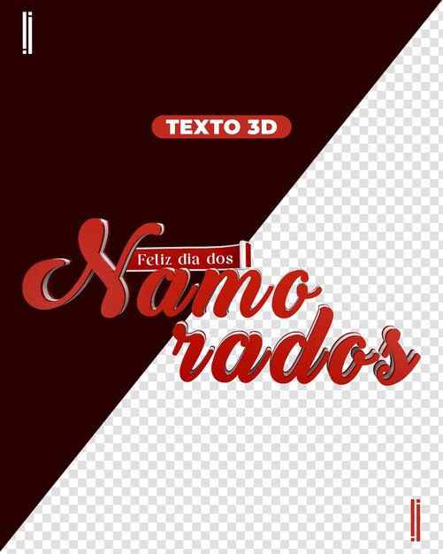 PSD plantilla de diseño de banner del día de san valentín de psd 3d