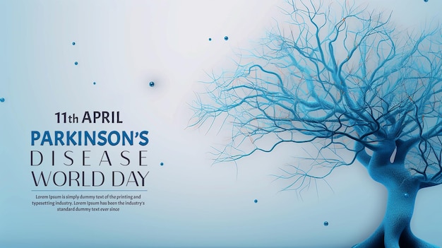 plantilla de diseño de banner para el mes de concienciación sobre la enfermedad de Parkinson